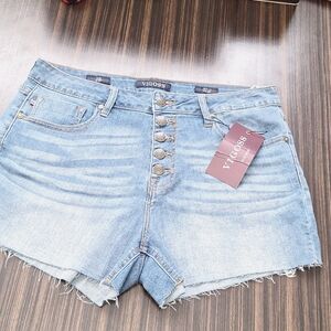 Women's Vigoss button fly jean high rise jean shorts sz 31